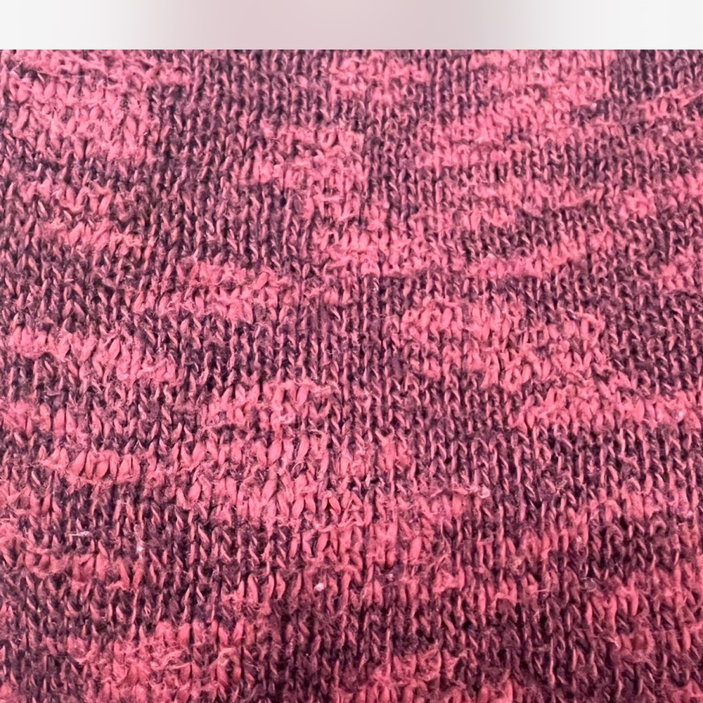 🏁Mudd XL burgundy V-Neck button down cardigan pockets - Picture 5 of 7